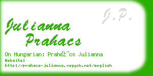 julianna prahacs business card